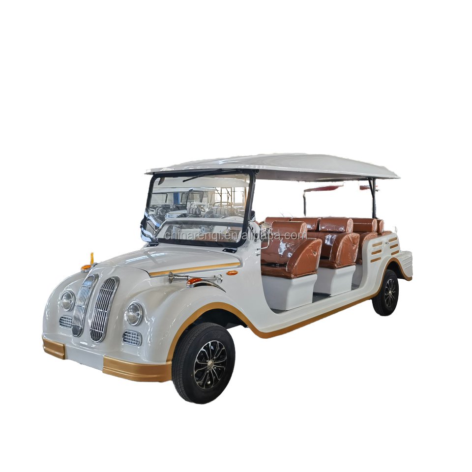 8/11 Seats Superior Quality Vintage Electric Retro Sedan Antique Classic Car Scenic Tour Car Classic Bus